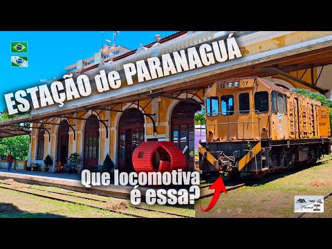 Visitei a Estação de Paranaguá e encontrei uma locomotiva desconhecida