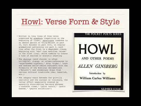 A Lecture on Allen Ginsberg's Howl and Jack Kerouac's On the Road