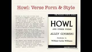 A Lecture on Allen Ginsberg's Howl and Jack Kerouac's On the Road