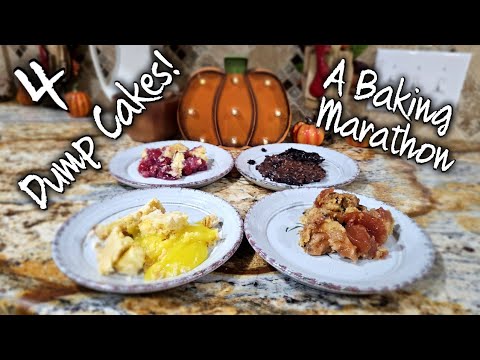 4 Easy Dump Cakes, Each With Their Own Twist~ Baking Marathon
