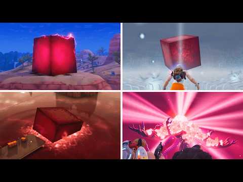 Evolution of Red Cube in Fortnite Storyline 