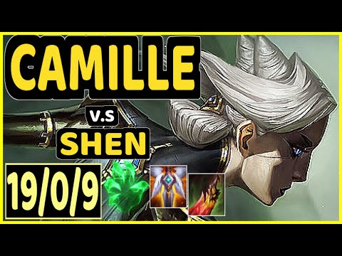 DOXY (CAMILLE) vs SHEN - 19/0/9 KDA TOP CHALLENGER GAMEPLAY - EUW