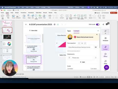 AhaSlides - New edit mode toggle - faster PowerPoint add-in presentations