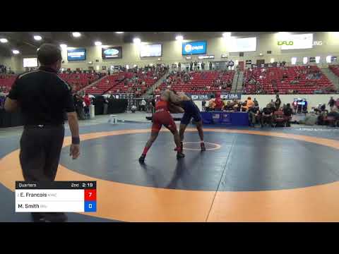 2018 Marine Corps US Open/Senior Men's Freestyle 92 Quarters - Enock Francois (NYAC) Vs. Morgan Sm