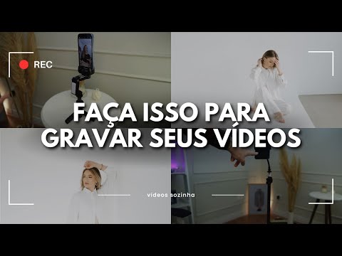 Como gravar vídeos sozinha de forma RÁPIDA com o CELULAR | Desafio Vídeos de Impacto