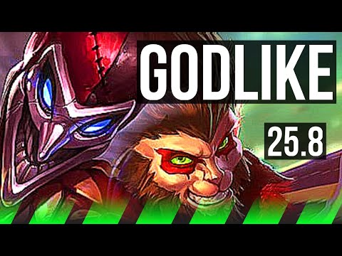 SHACO vs WUKONG (JGL) | Godlike, 500+ games | EUW Grandmaster | 25.8