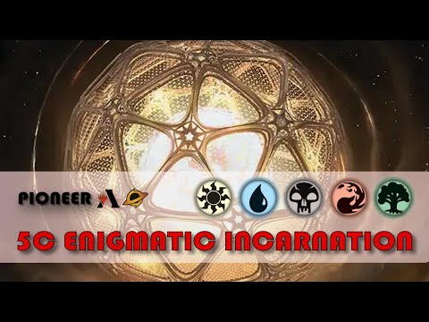 ⚪🔵⚫🔴🟢 5C Enigmatic Incarnation | Pioneer - MTG Arena | EOE - Bo3