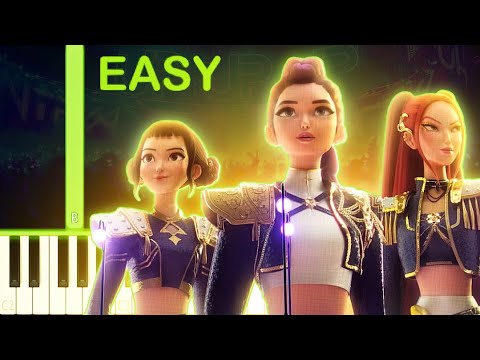 GOLDEN | KPop Demon Hunters - EASY Piano Tutorial