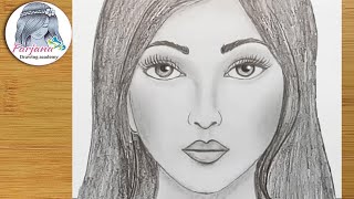 How to draw face for Beginners/ EASY WAY TO DRAW A REALISTIC FACE
