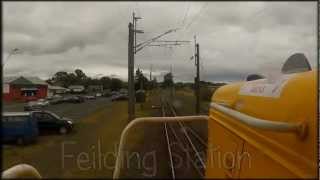 preview picture of video 'North Island Main Trunk railway, driver's eye view at 5 x full speed aboard The Northern Explorer.'