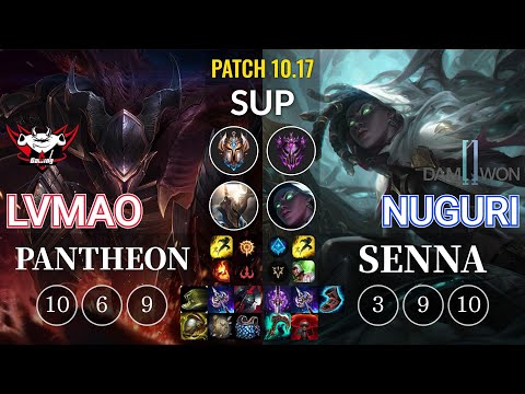 JDG LvMao Pantheon vs DWG Nuguri Senna Sup - KR Patch 10.17