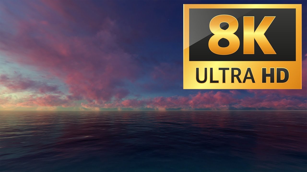 Relaxing Beautiful 8K UHD Ocean Background With Cloud 8K UHD