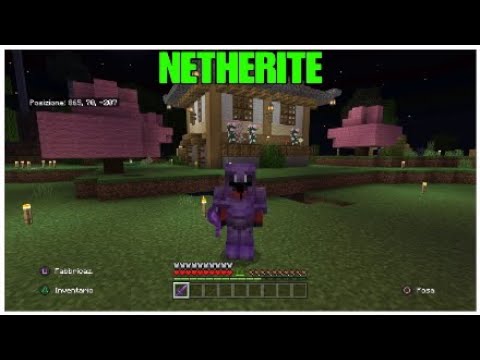 Creo l'armatura di netherite completa su Minecraft nella ragnocraft