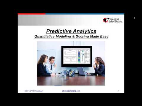 Predictive Analytics Quantitative Modeling And Scoring Made Easy
