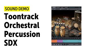 Video thumbnail for Toontrack Orchestral Percussion SDX Sound Demo (No Talking) by Producing Bonedo