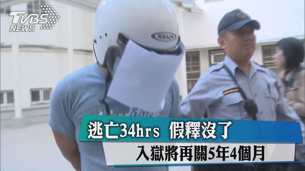 逃亡34hrs 假釋沒了入獄將再關5年4個月