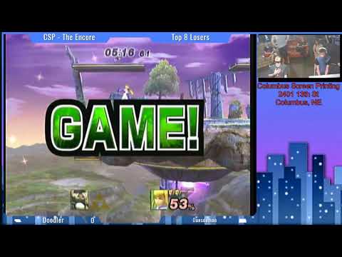 CSP The Encore! - Doodler (Sheik, Marth) vs dansdaman (Zero Suit Samus) - Loser's Top 8 - Project M