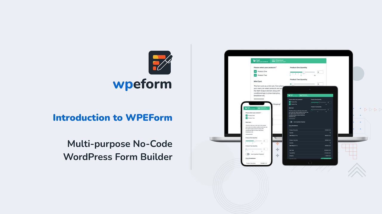 Introduction to WPEForm - Multi-purpose No-Code WordPress Form Builder