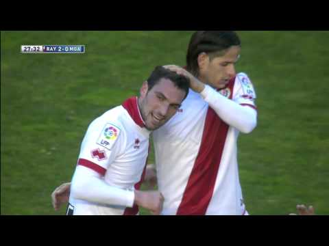 Gol de Arbilla (2-0) en el Rayo Vallecano - Málaga CF - HD