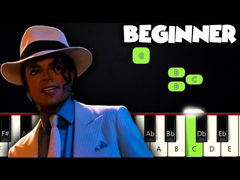 Smooth Criminal - Michael Jackson | BEGINNER PIANO TUTORIAL + SHEET MUSIC by Betacustic