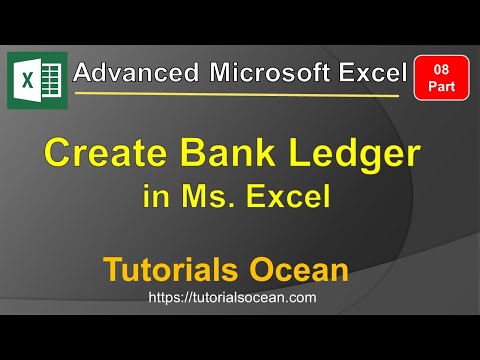 Part 8: Advanced Microsoft Excel Course – How to Create Bank Statement/Ledger in Excel in Urdu/Hindi