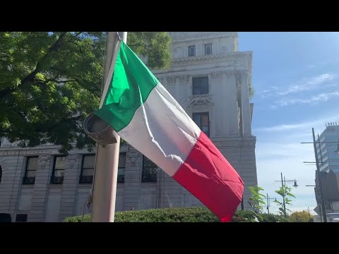 NJ Paterson Celebrating Columbus Day & the Italian Flag
