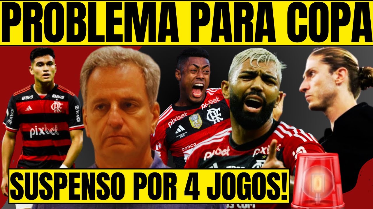 URGENTE! ALCARAZ É SUSPENSO POR 4 JOGOS | ATAQUE DO FLAMENGO PREOCUPA PARA O JOGO DE DOMINGO |