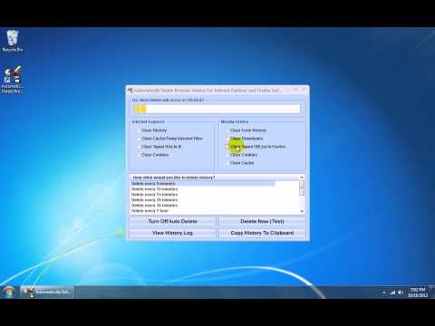 Automatically Delete Browser History For Internet Explorer and Firefox Software