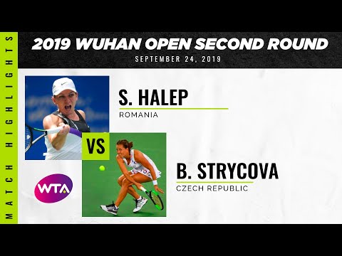 Simona Halep vs. Barbora Strycova | 2019 Wuhan Open Second Round | WTA Highlights