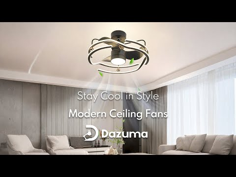 Sleek Modern Ceiling Fans with LED Light | Silent, Stylish & Smart by Dazuma