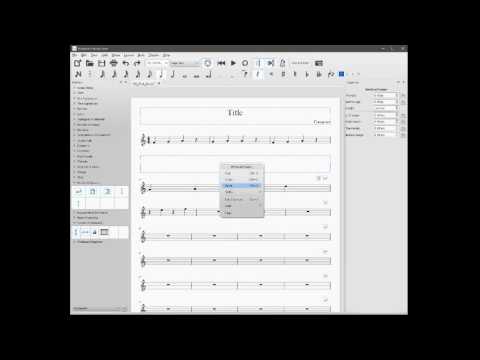 Using Musescore 2 Basics