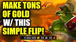 Make TONS Of GOLD w/ This EASY FLIP! NO PROFESSIONS NEEDED! WoW Dragonflight Goldmaking