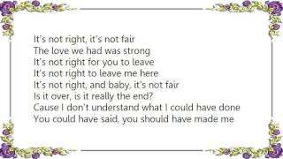 Code Red - It&#39;s Not Right Lyrics