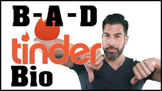 👎BAD Tinder Online Dating Bio that REPELS Men (BREAKDOWN) - TINDER FAIL😬
