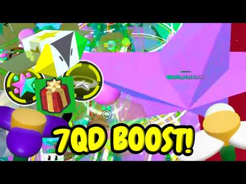 7QD White Honeyday boost | Full Hive Reveal | Bee Swarm Simulator