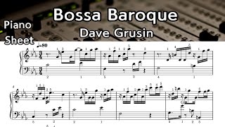 Bossa Baroque / Piano Sheet Music /  Dave Grusin    /  by SangHeart Play
