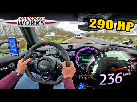 290HP MINI JCW PRO is a POCKET ROCKET on the AUTOBAHN!