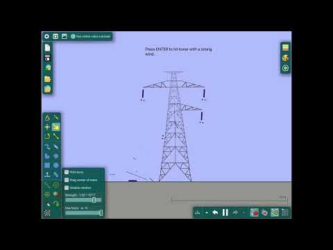 Pylon Falls Down Algodoo
