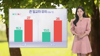 [날씨] 한낮 25도 웃돌며 따뜻…제주, 남해안 중심 비 / 연합뉴스TV (YonhapnewsTV)