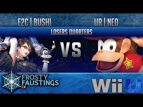 FFIX Smash 4 LOSERS QUARTERS - E2C | Bushi (Bayonetta, Sheik) vs UR | Ned (Diddy Kong)