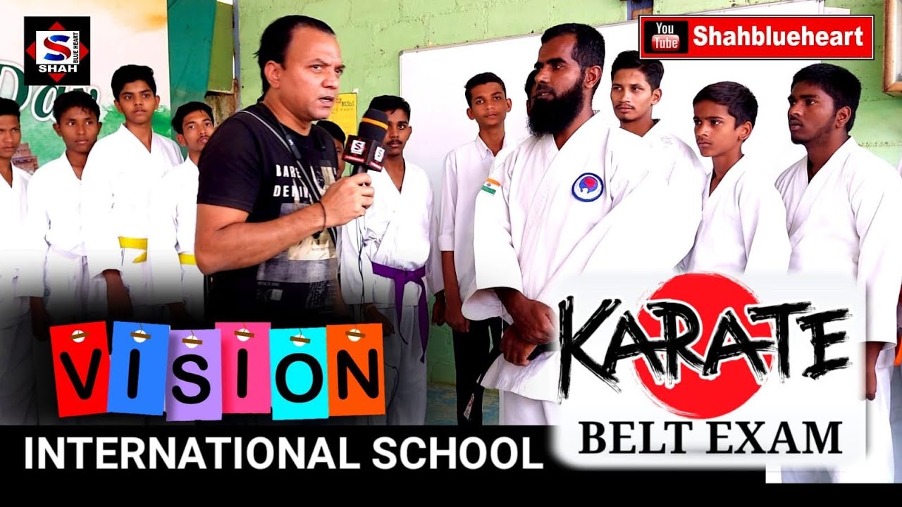Karate Belt Exam Vision International School Davanagere