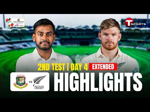 Extended Highlights | Bangladesh Vs New Zealand | 2nd Test | Day 4 | T Sports