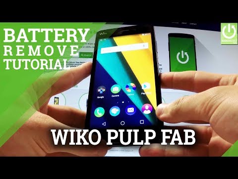 Battery Removal  in WIKO Pulp FAB - Open Back Cover / Frozen Phone
