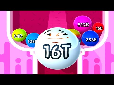 Satisfying ASMR 2048 balls 3D Unlock 4T - 16T