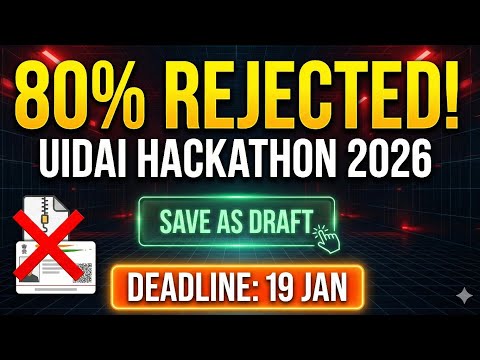 UIDAI DATA HACKATHON 2026: 80% Ideas Isliye Reject Hote Hain! 🛑 Final Submit Mistakes