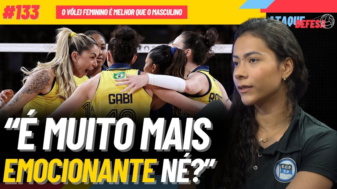 O VÔLEI FEMININO É MAIS ATRATIVO QUE O MASCULINO HOJE - JACKELINE PINA | ATAQUE DEFESA #133