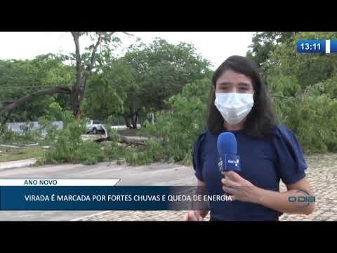 Virada de ano em Teresina é marcada por fortes chuvas e falta de energia 01 01 2021
