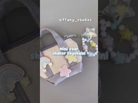 Mini Star Shaker Keychain! #beadedkeychain #beads #daiso