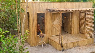 How To Build Bamboo-Villa, Bamboo Craft House And Swimming Pools Bamboo Decoration