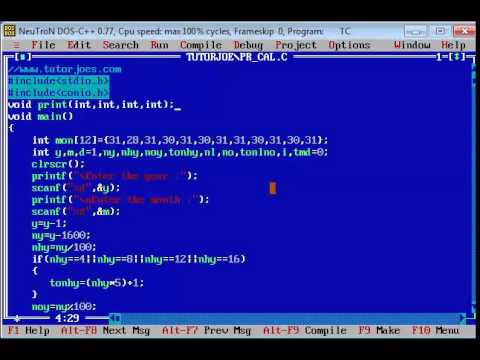 Basic Program In C In Tamil